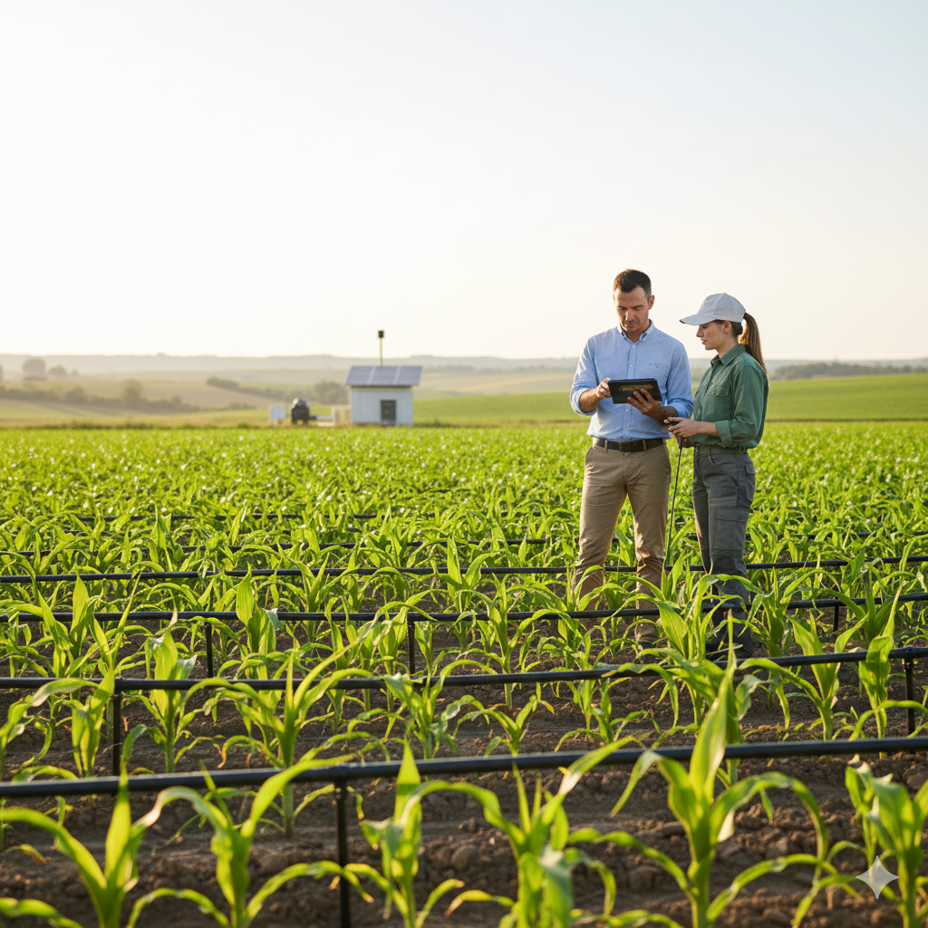 Equipo de Fertirriego Peru en campo